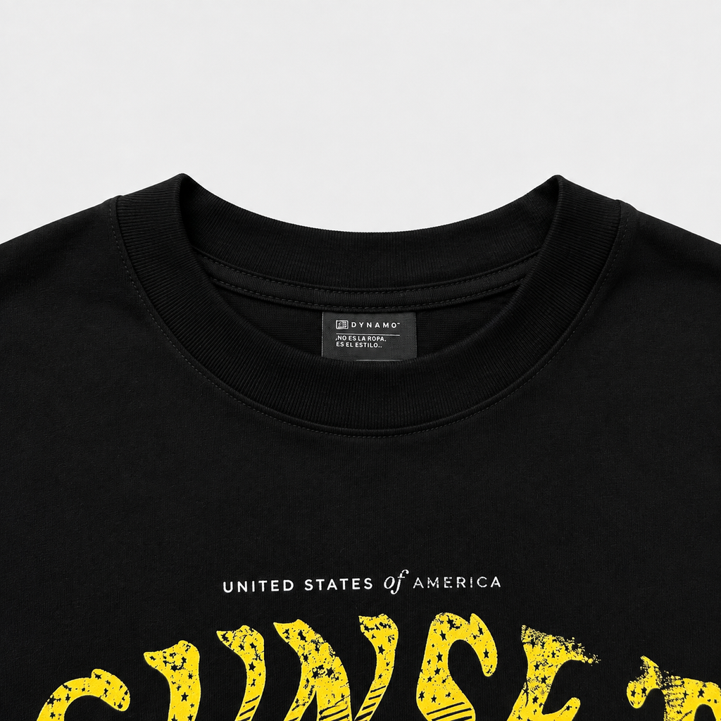 CAMISETA OVERSIZE NEGRO SUNSET
