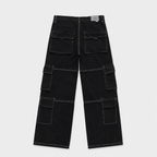 JEANS CARGO BLACK-LINE
