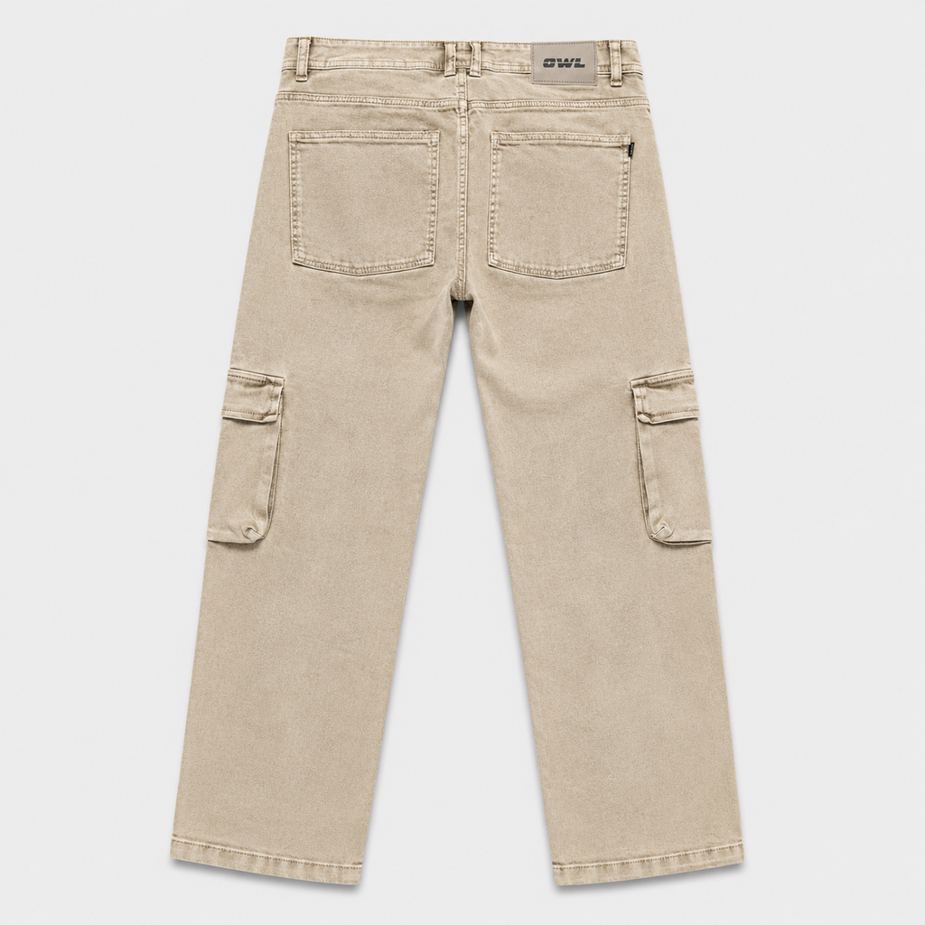 JEANS CARGO-2 BEIGE