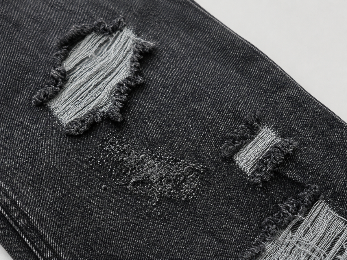 JEANS FIT GRIS OSCURO