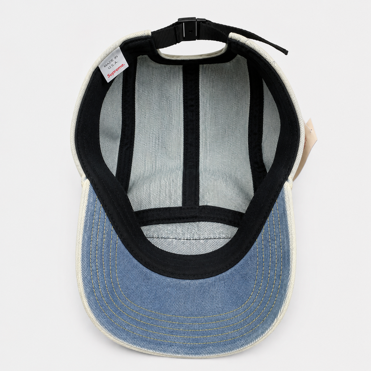 GORRA SUPREME WASHED DENIM