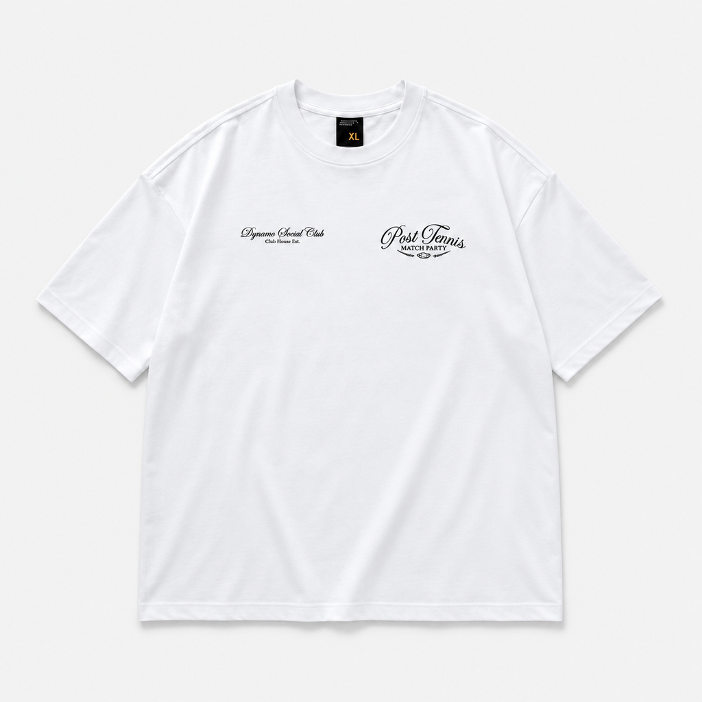 CAMISETA OVERSIZE BLANCO TENNIS
