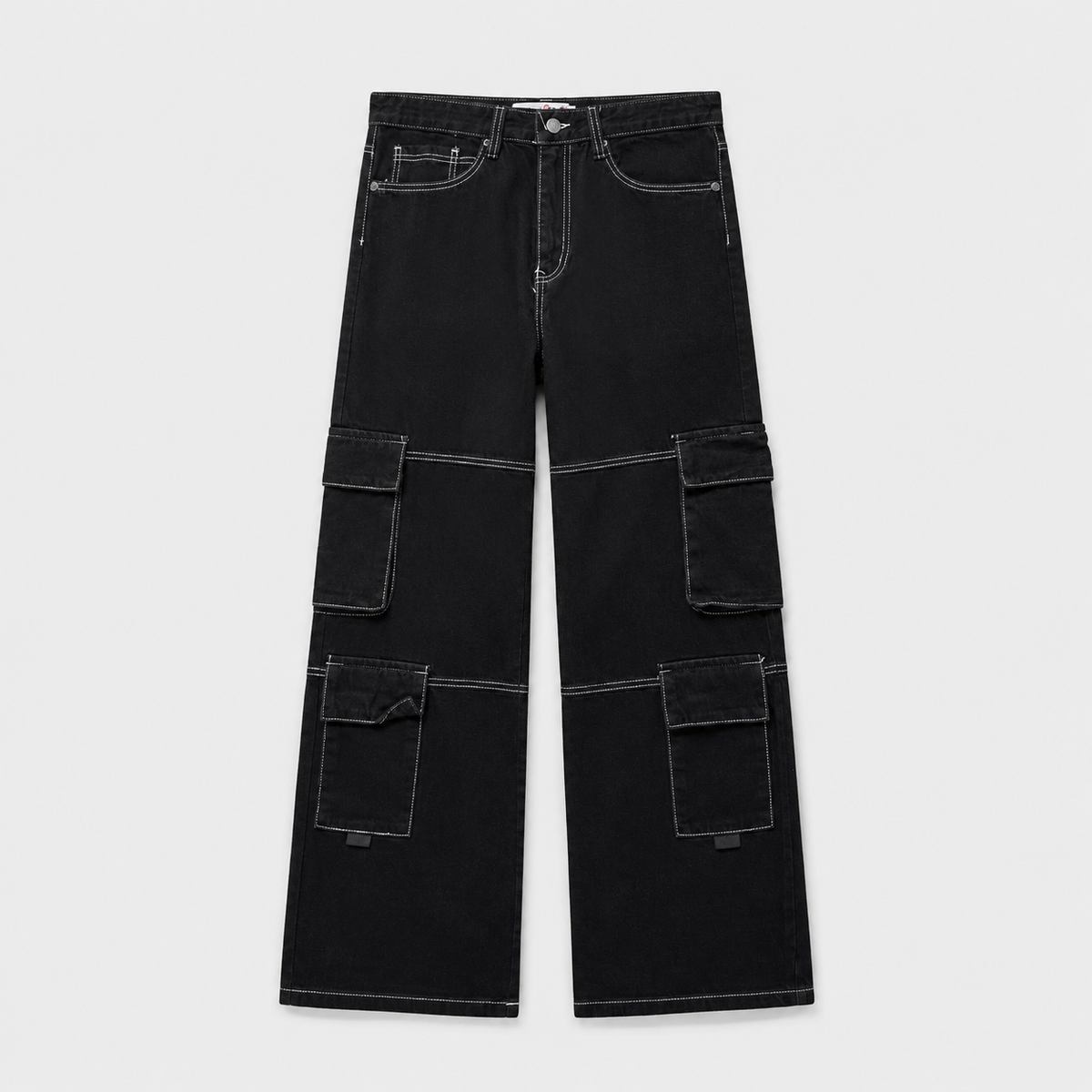 JEANS CARGO BLACK-LINE