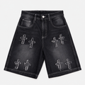 JORTS DENIM CROSS GREY