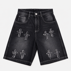 JORTS DENIM CROSS GREY
