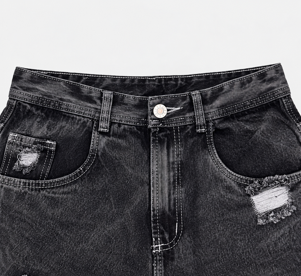JORTS DENIM GREY DRSD