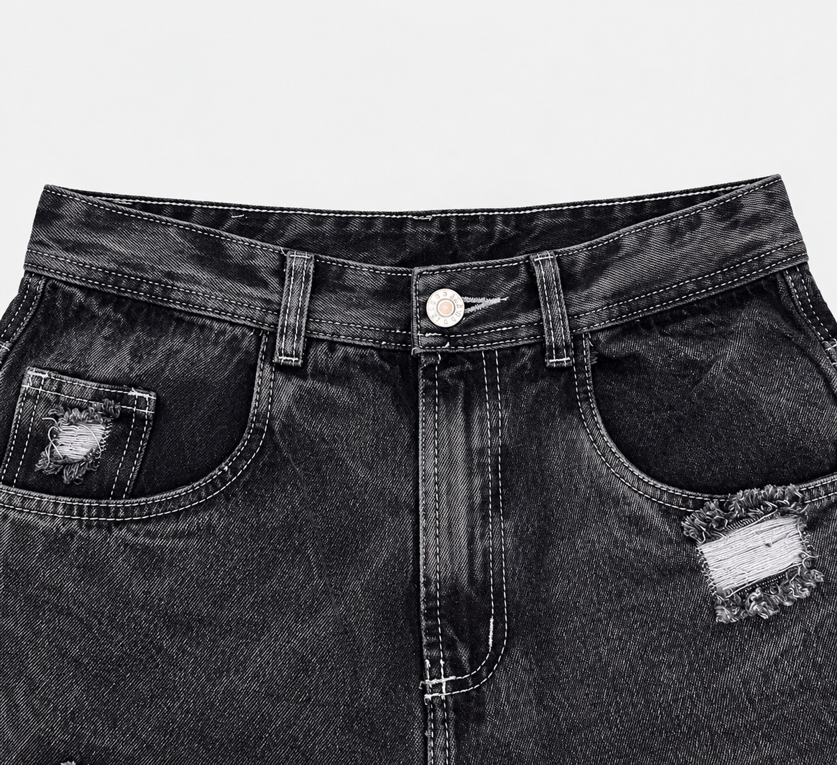 JORTS DENIM GREY DRSD