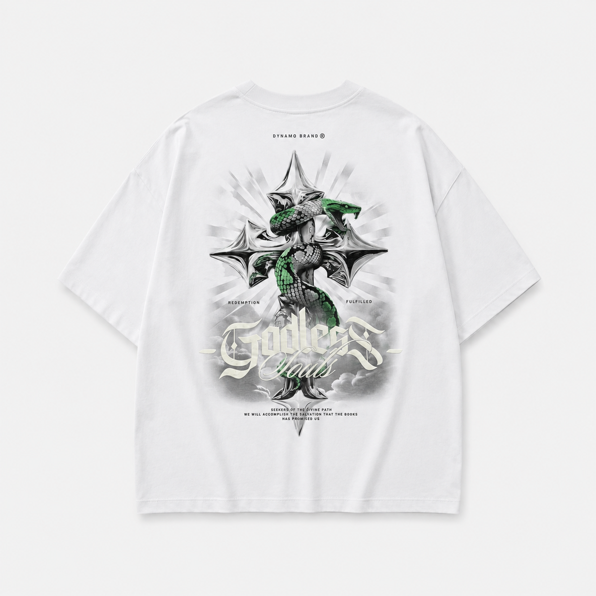 CAMISETA OVERSIZE BLANCO SNAKE