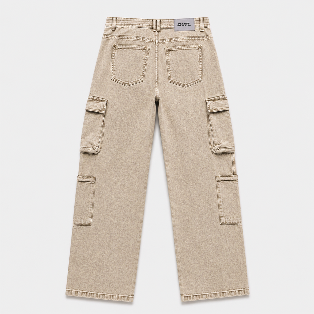 JEANS CARGO-4 BEIGE