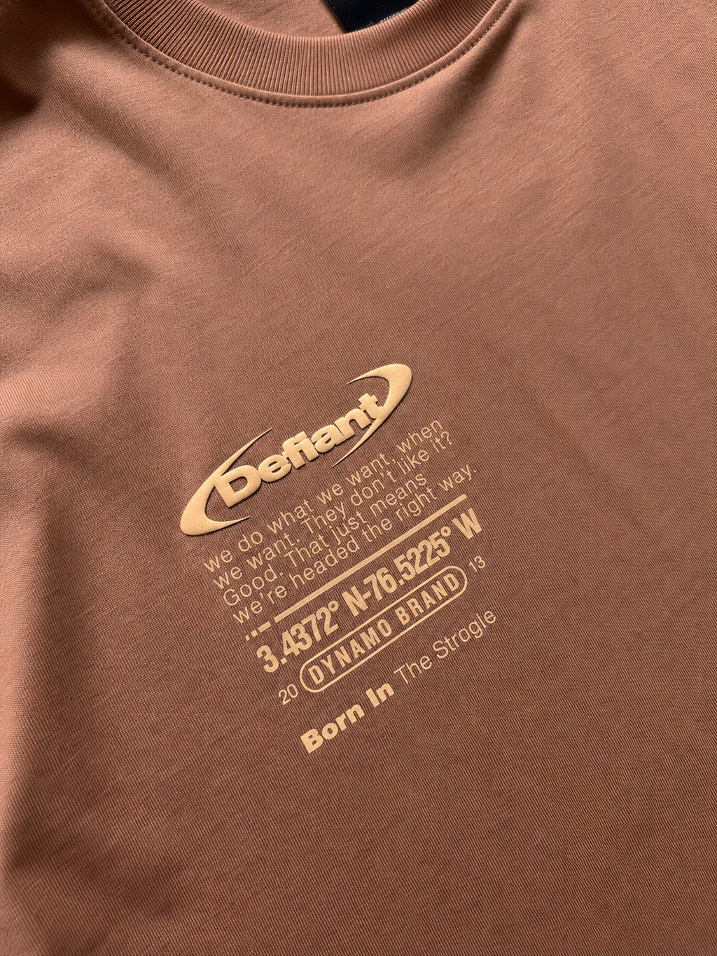 CAMISETA OVERSIZE CAFÉ