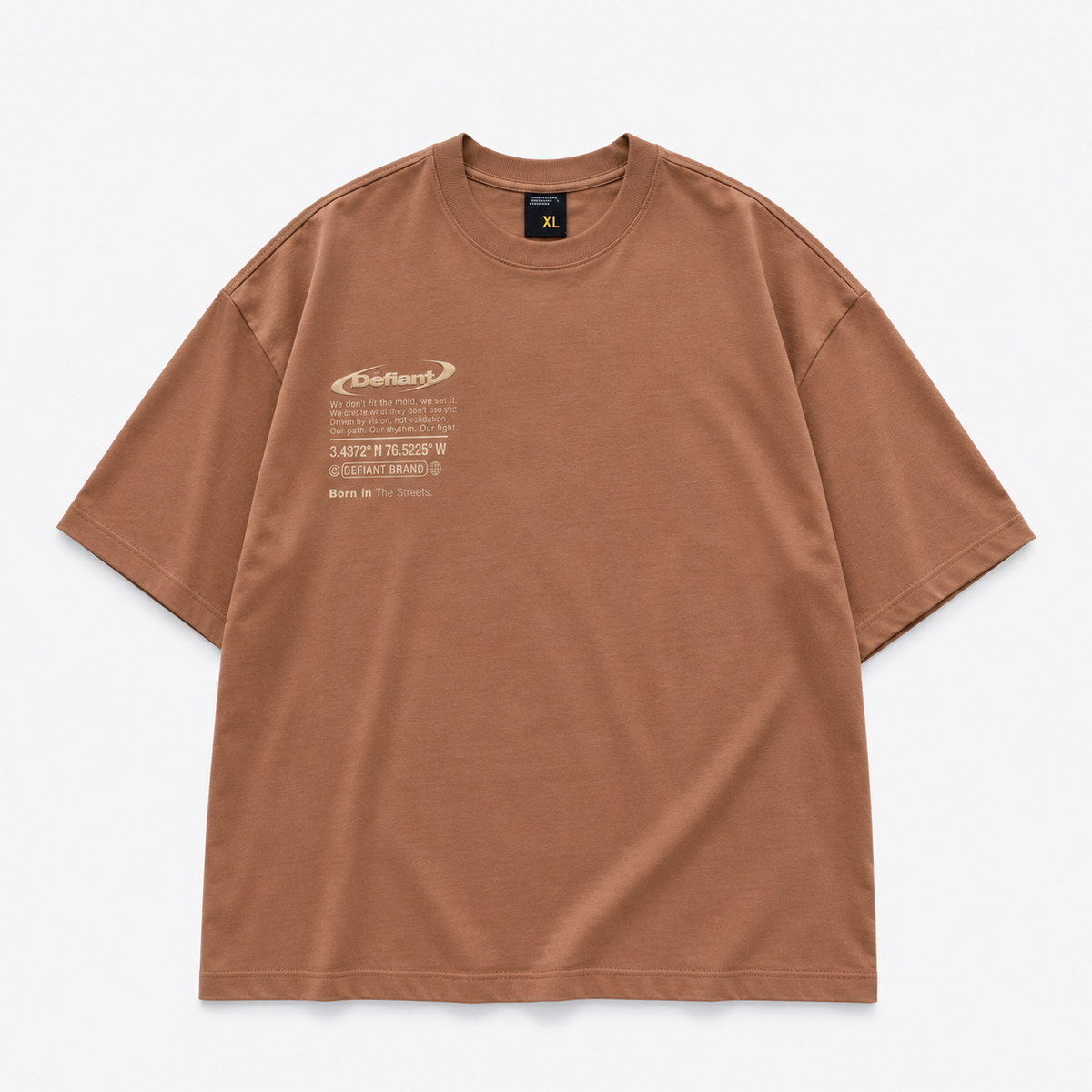 CAMISETA OVERSIZE CAFÉ