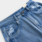 BERMUDA CARGO DENIM