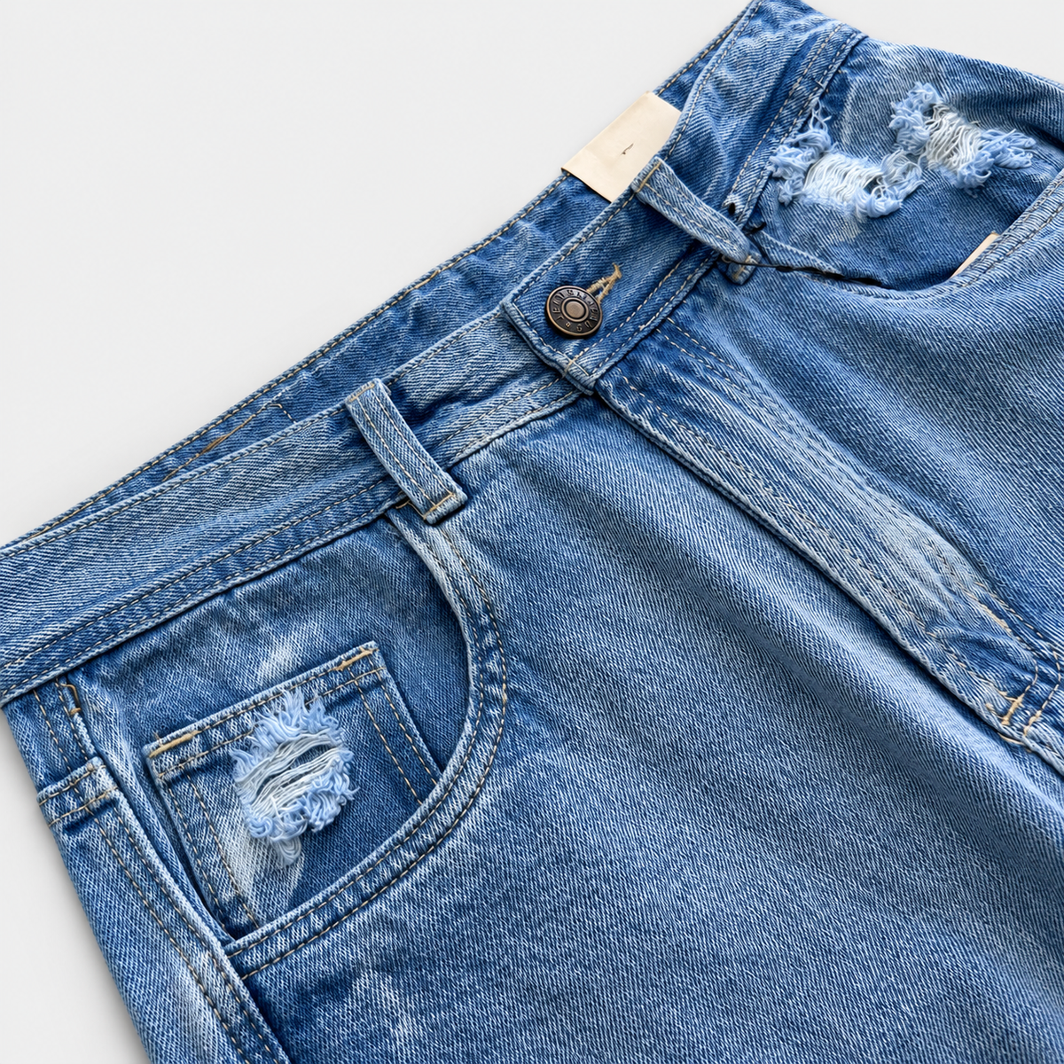 BERMUDA CARGO DENIM