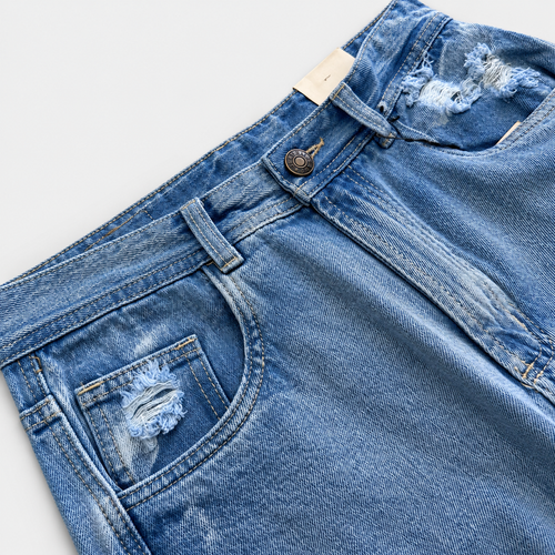 BERMUDA CARGO DENIM