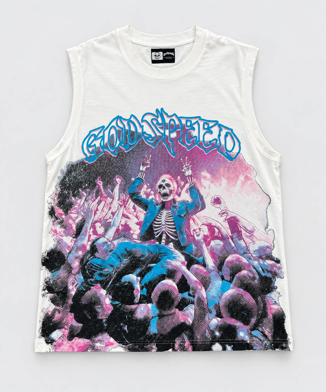 TANK-TOP GODSPEED MESH WHITE