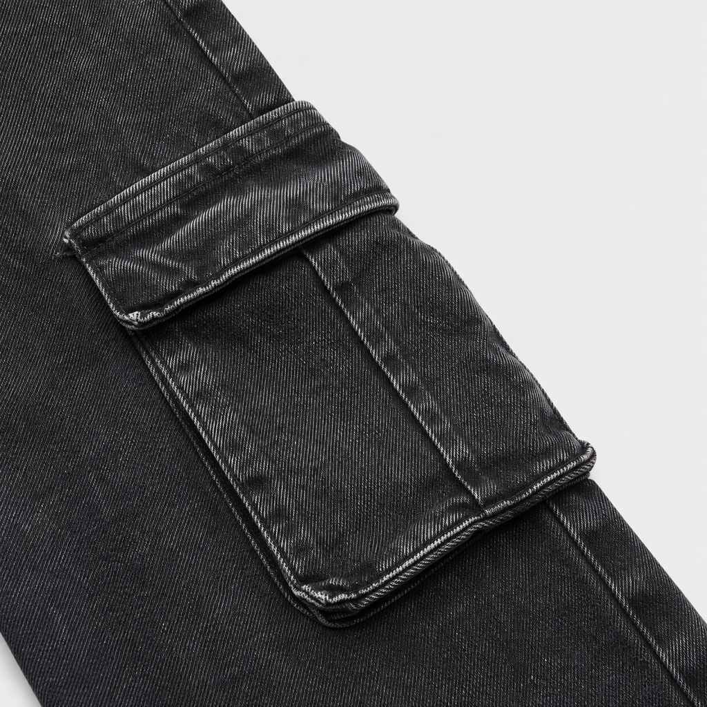 JEANS CARGO-2 GRIS