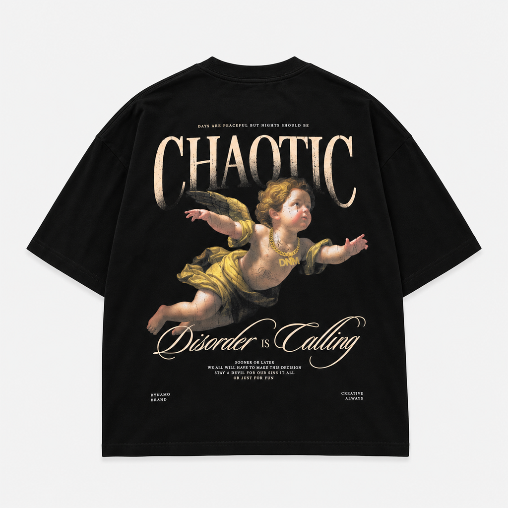 CAMISETA OVERSIZE CHAOTIC BLACK