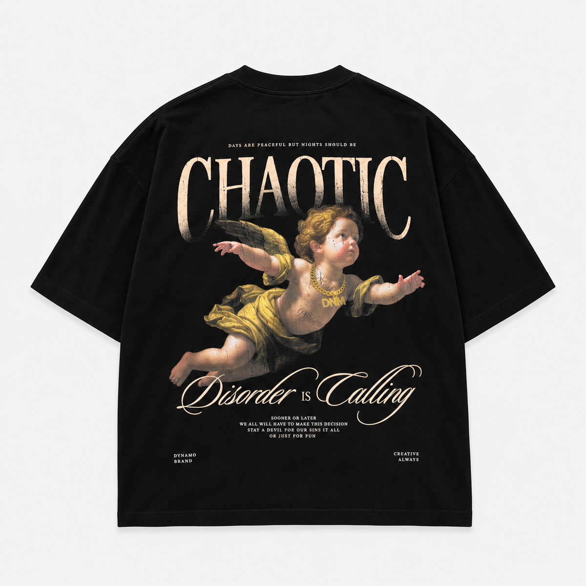 CAMISETA OVERSIZE CHAOTIC BLACK