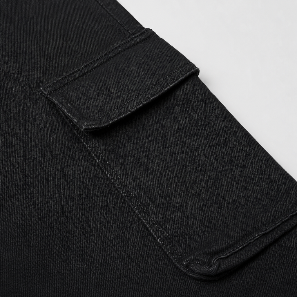 JEANS CARGO-2 BLACK