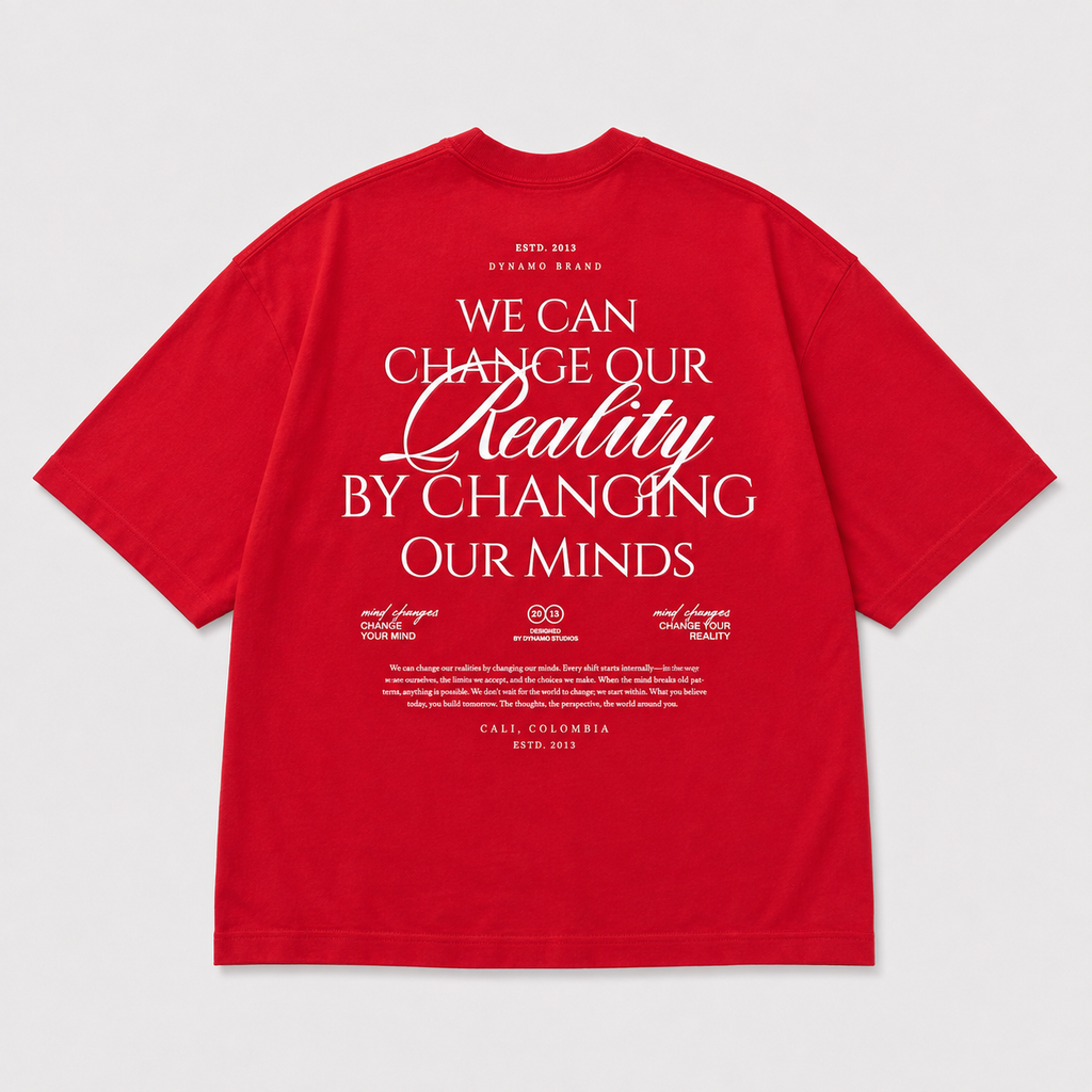 CAMISETA OVERSIZE RED REALITY