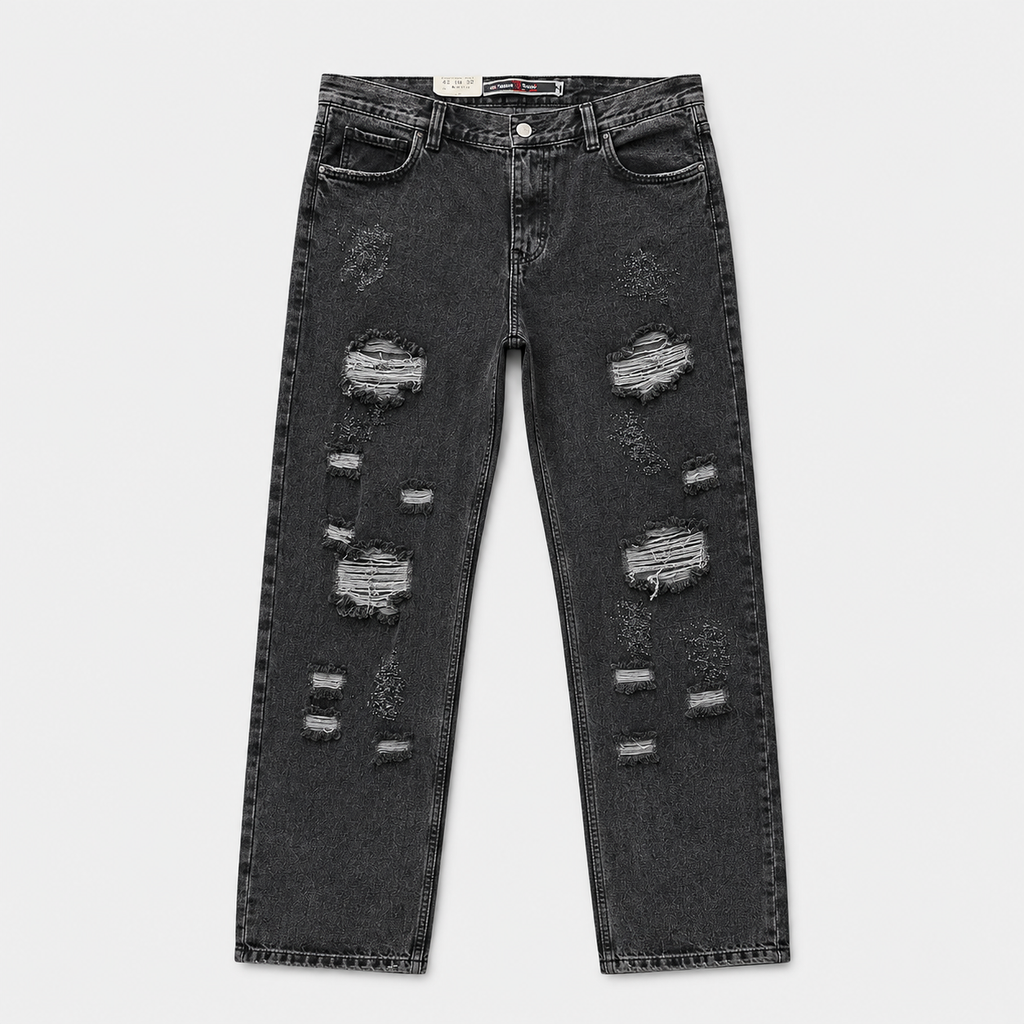JEANS FIT GRIS OSCURO