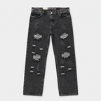 JEANS FIT GRIS OSCURO