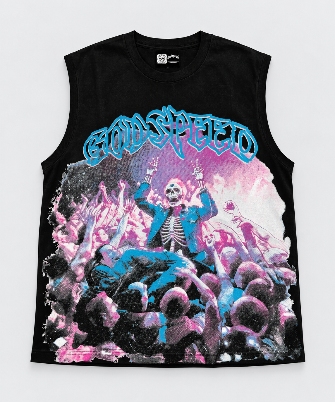 TANK-TOP GODSPEED MESH BLACK