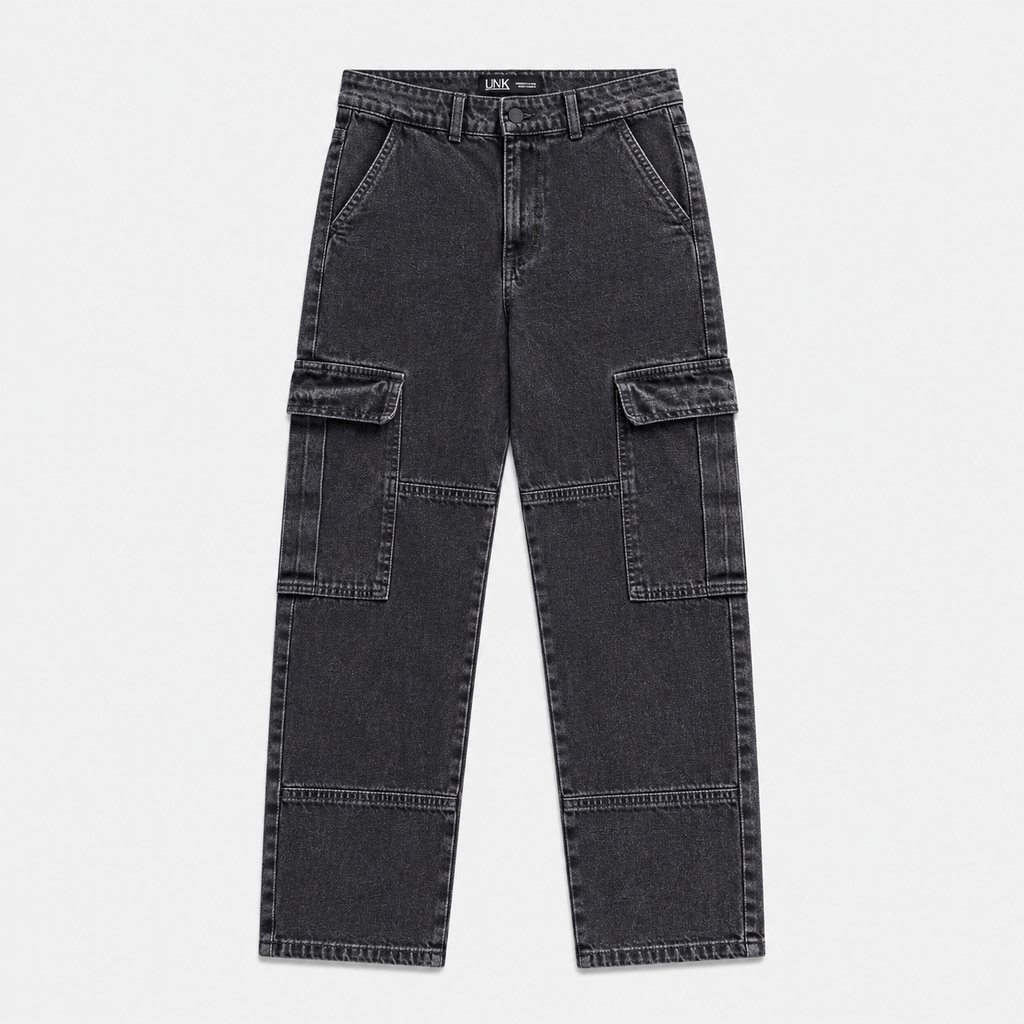 JEANS WASHED BLACK REGULAR