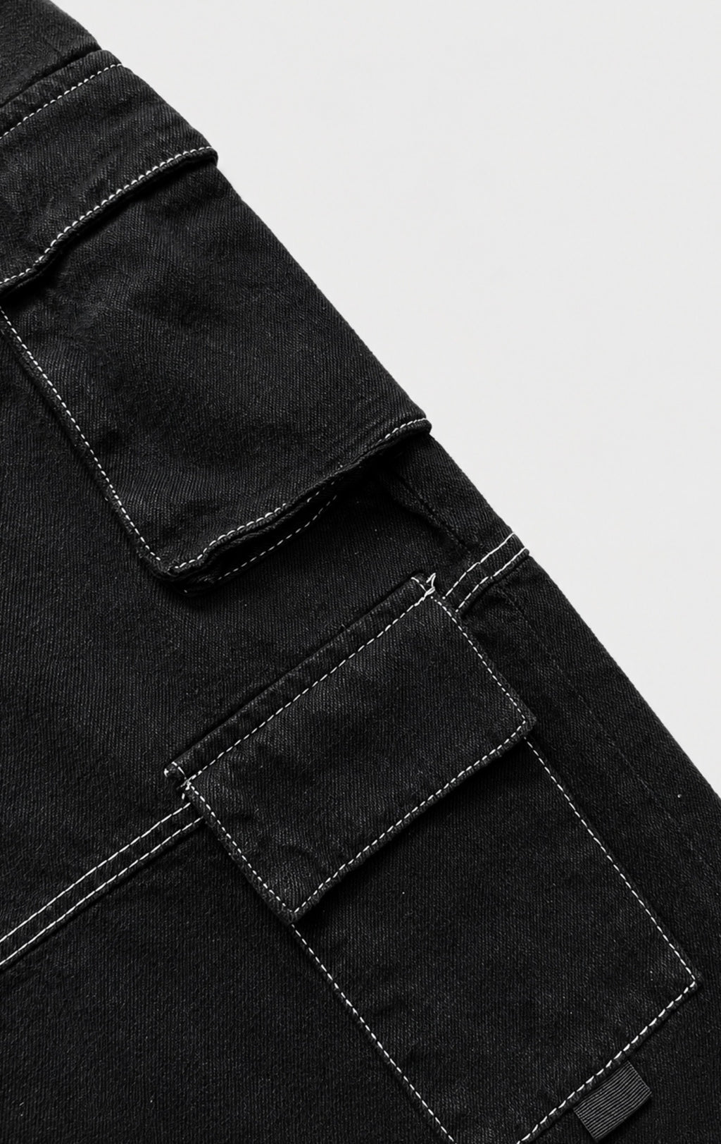JEANS CARGO BLACK-LINE