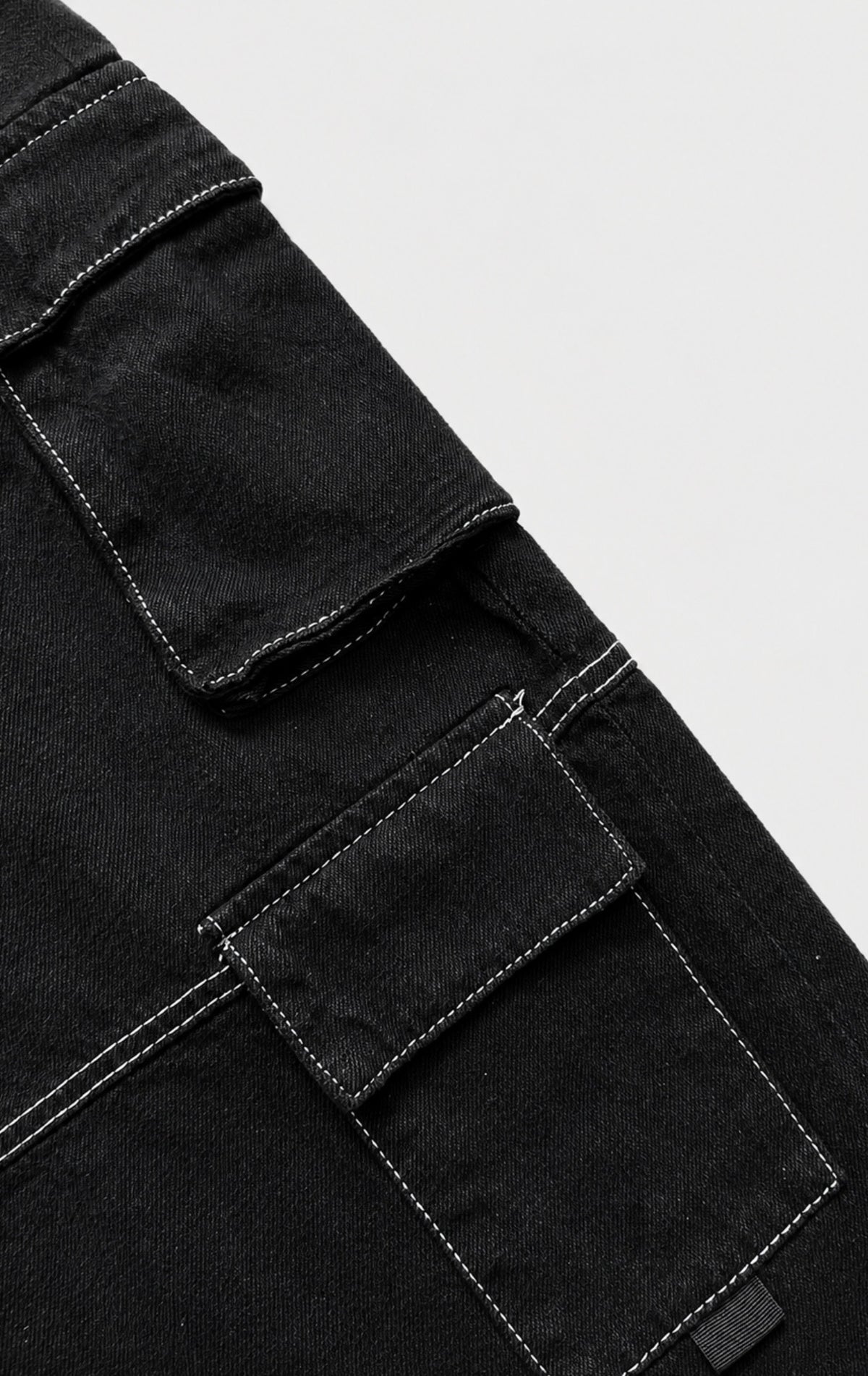 JEANS CARGO BLACK-LINE