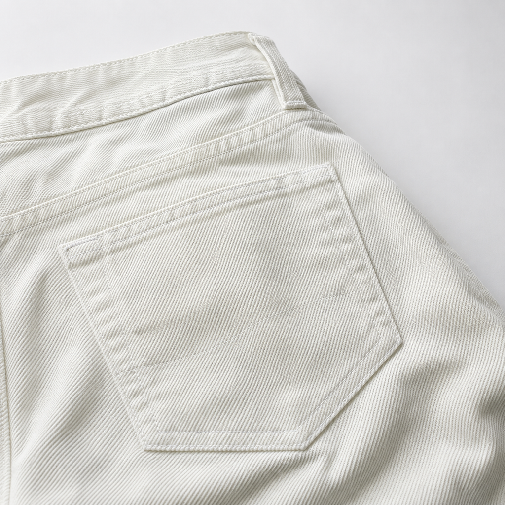 JEANS PANA BLANCO-BELT