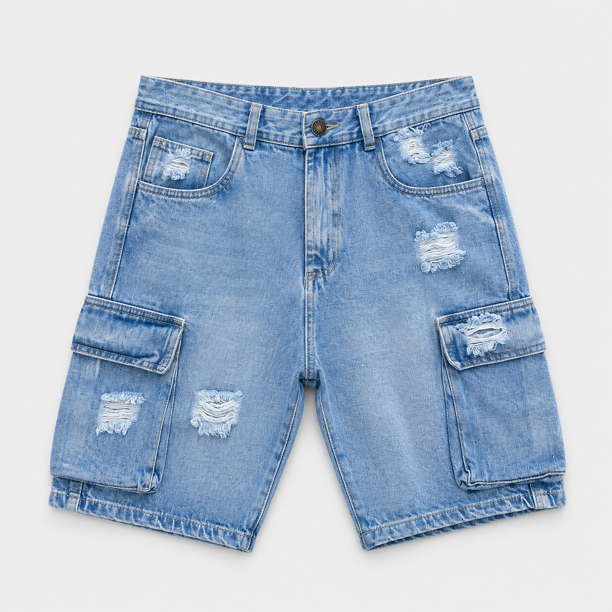 BERMUDA CARGO DENIM