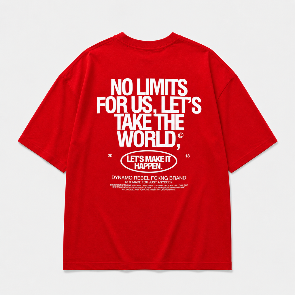 CAMISETA OVERSIZE RED LIMITS