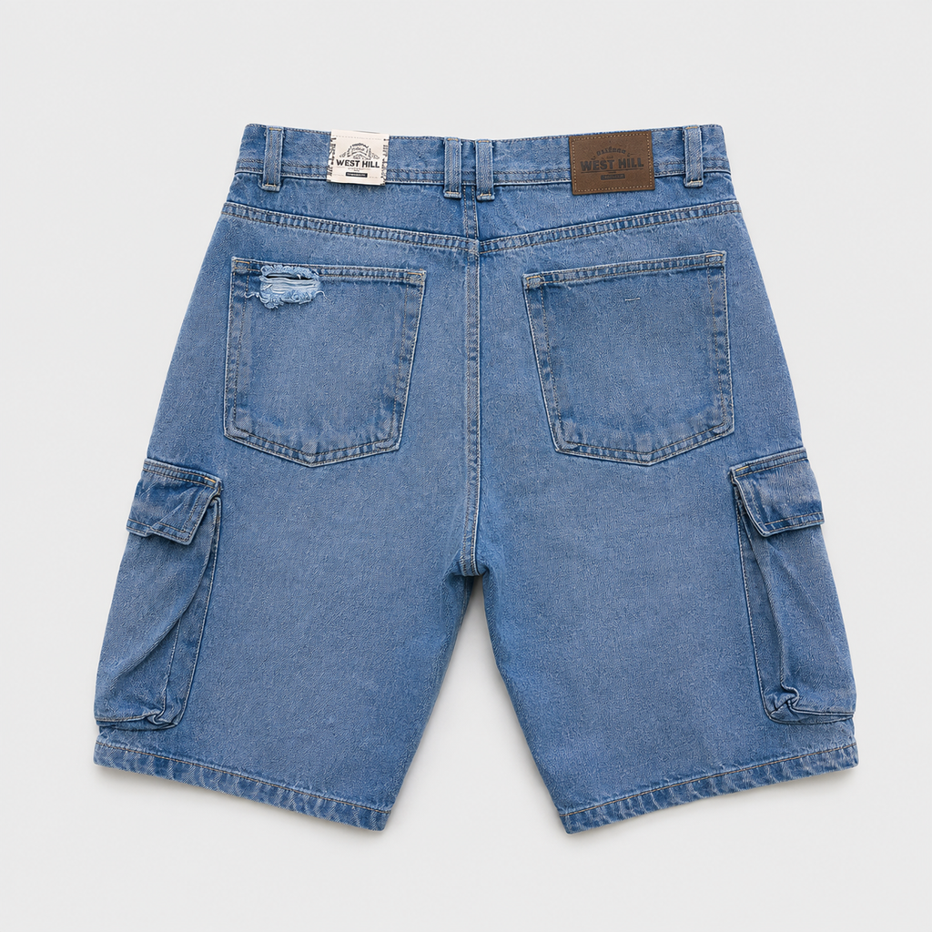BERMUDA CARGO DENIM