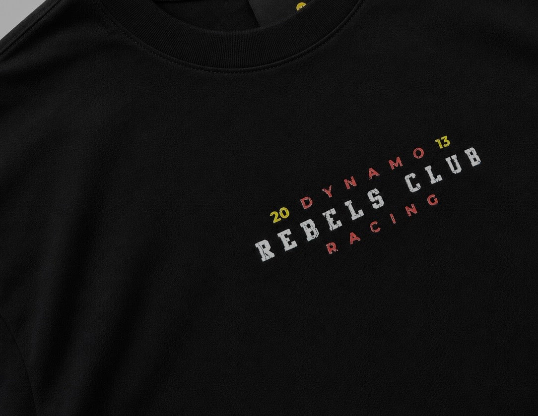 CAMISETA OVERSIZE NEGRO RACING