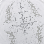 CAMISETA OVERSIZE BLANCO CRUZ