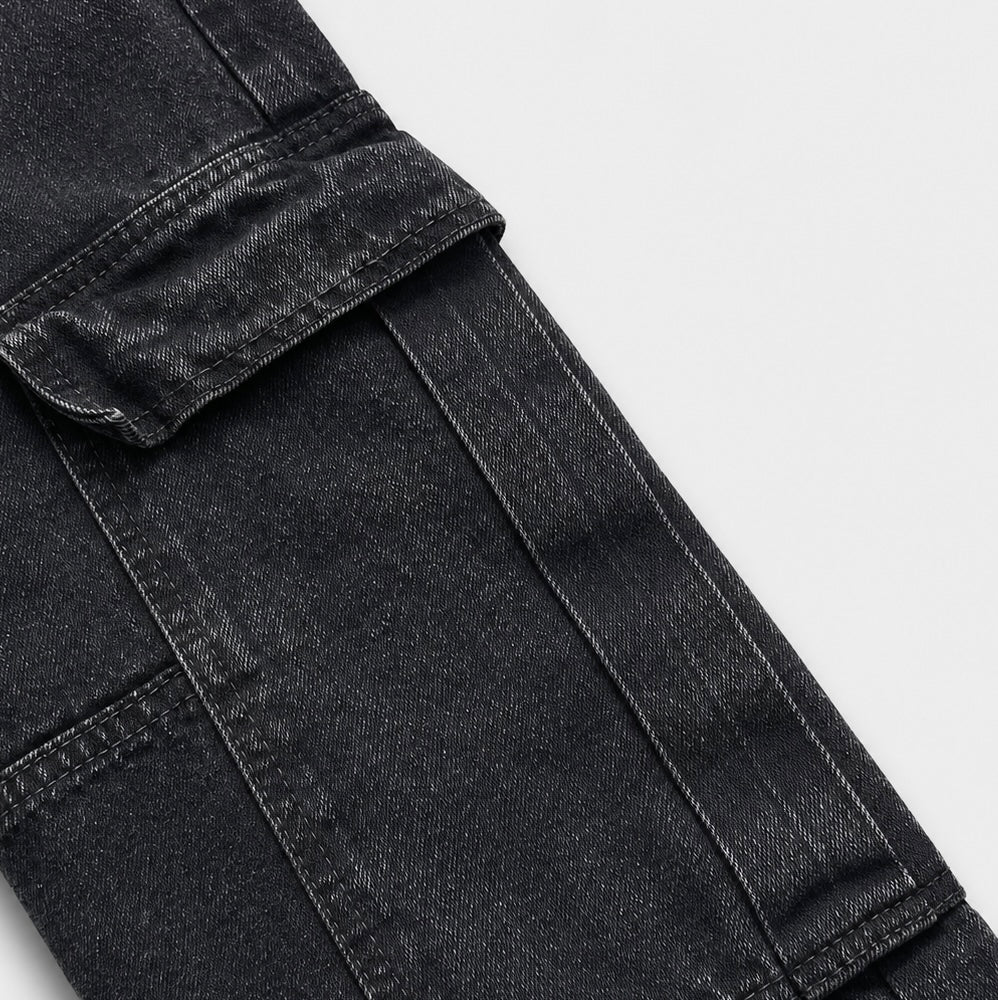 JEANS WASHED BLACK REGULAR