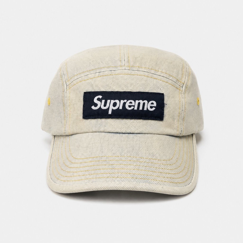 GORRA SUPREME WASHED DENIM
