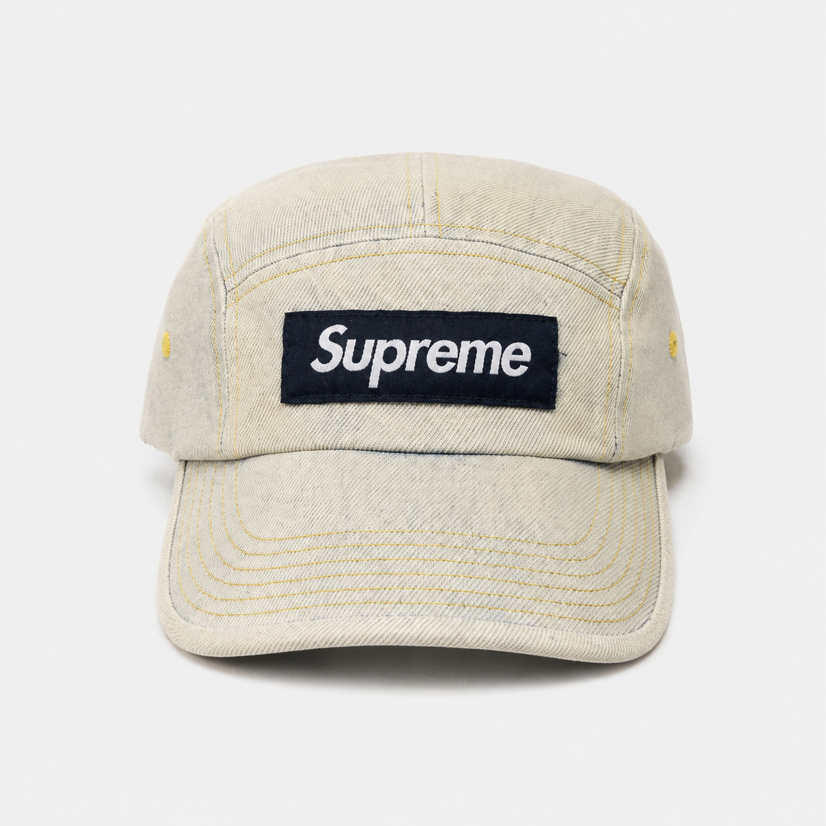 GORRA SUPREME WASHED DENIM