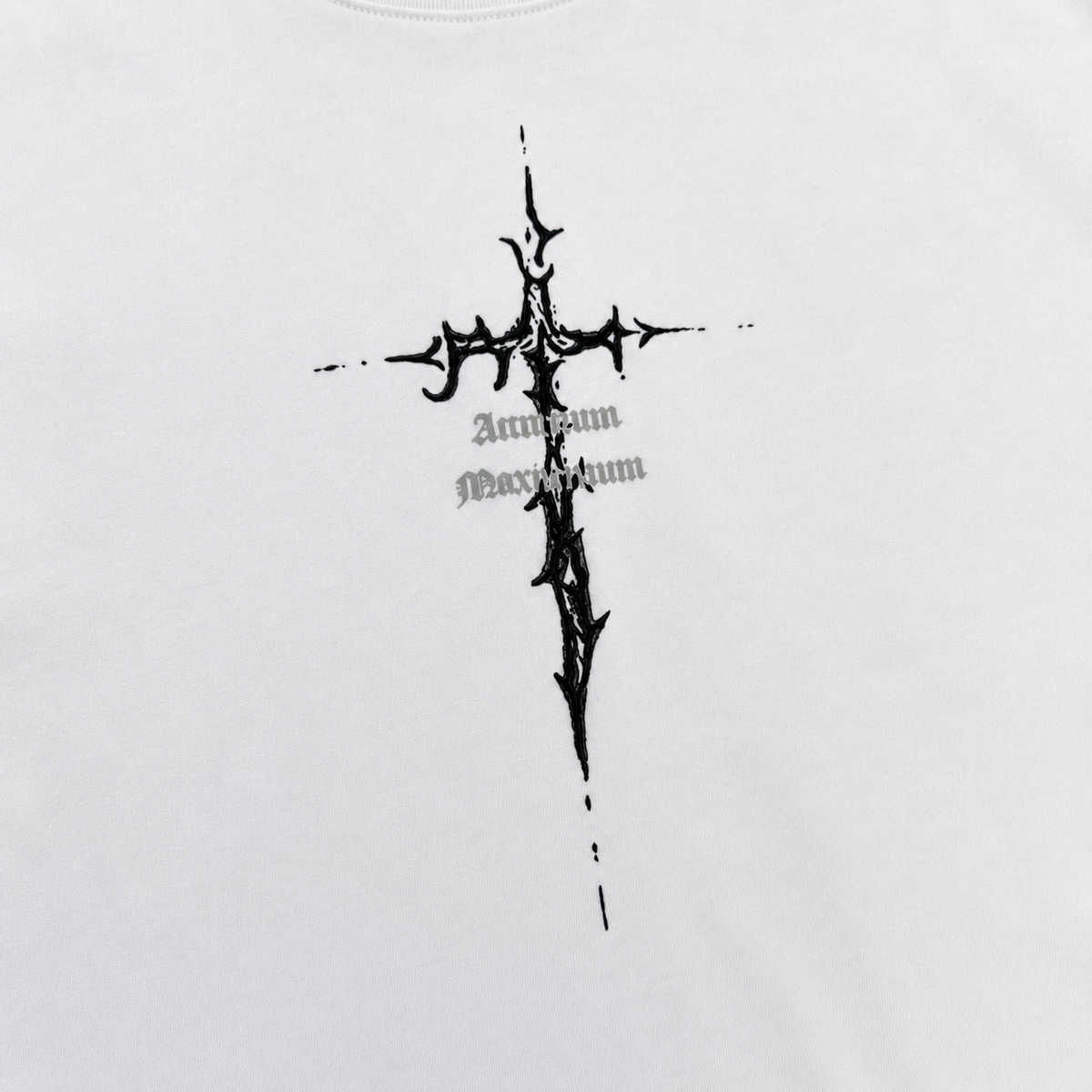 CAMISETA OVERSIZE BLANCO CRUZ