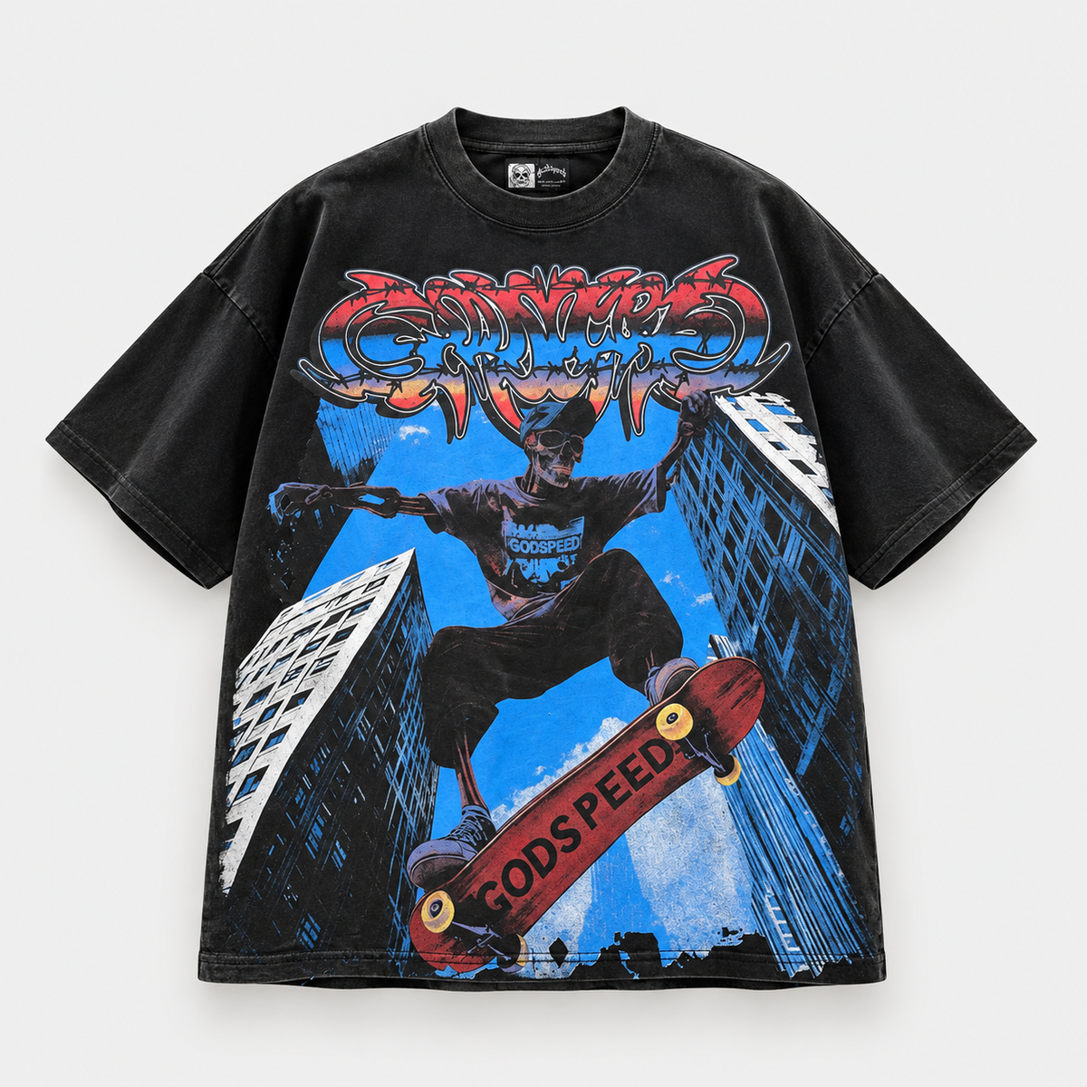 CAMISETA GODSPEED STUNT GRAY