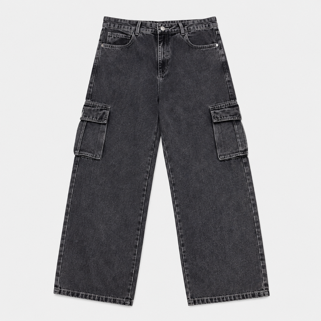 JEANS LOOSE FIT GRIS