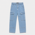 JEANS AZÚL CARGO REGULAR