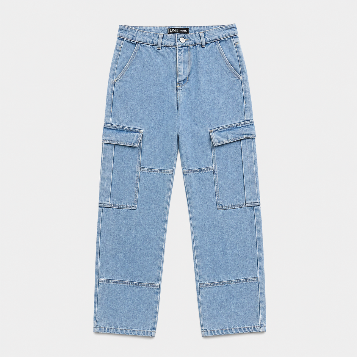 JEANS AZÚL CARGO REGULAR