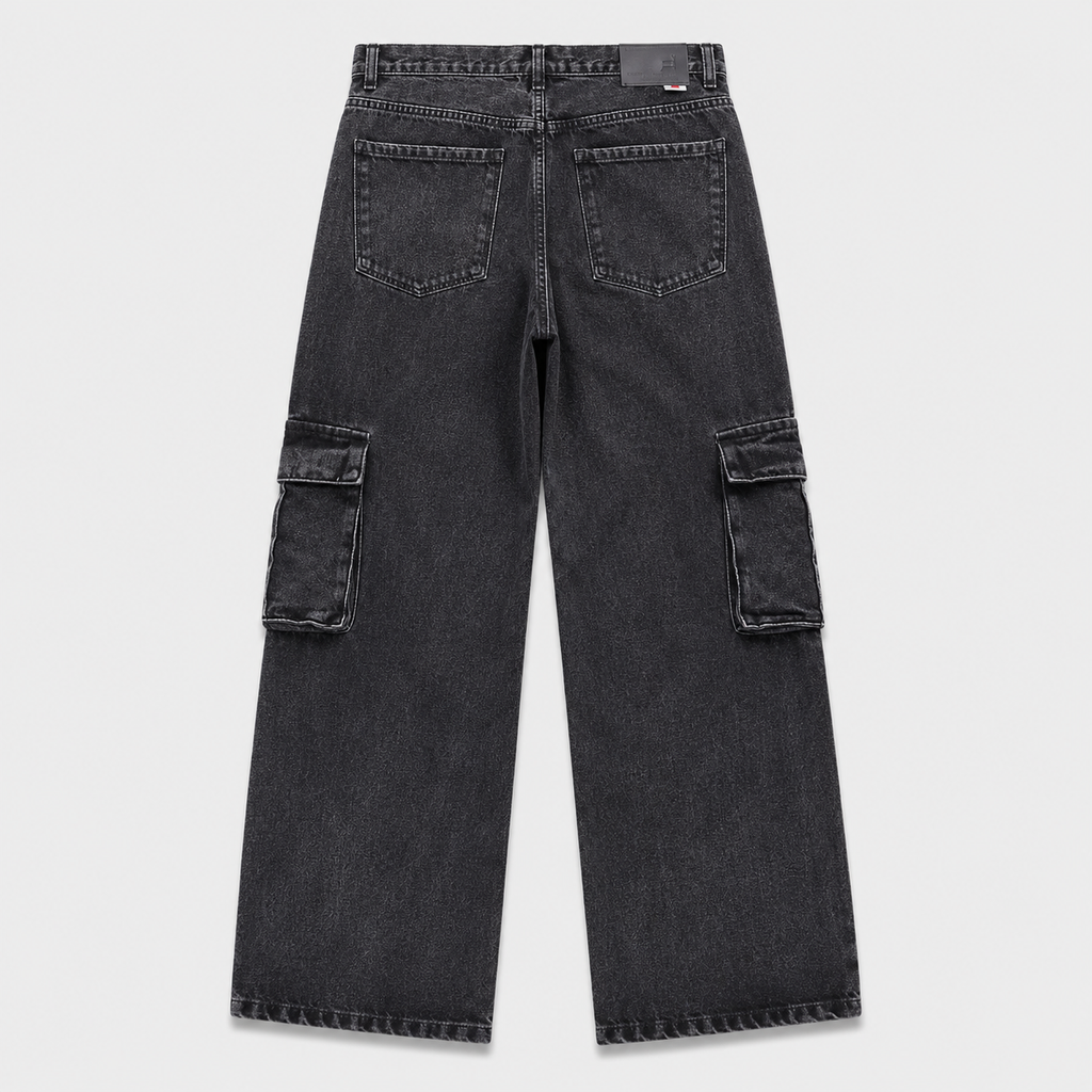 JEANS CARGO-2 GRIS