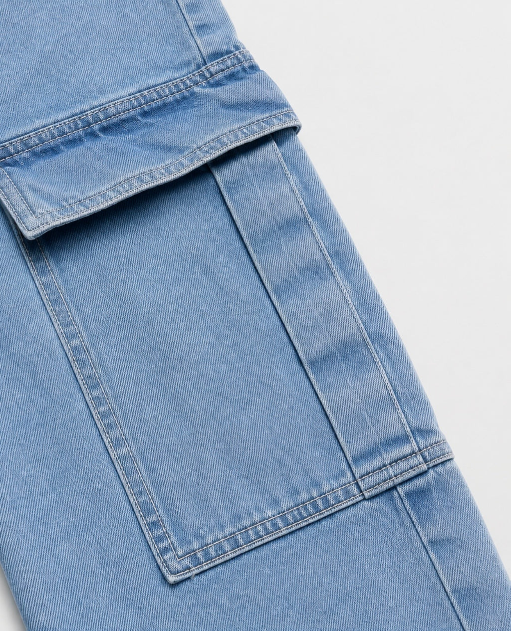 JEANS AZÚL CARGO REGULAR