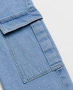 JEANS AZÚL CARGO REGULAR