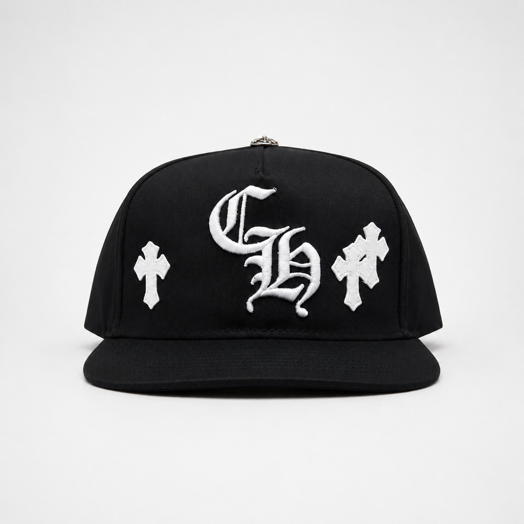 GORRA CHROME HEART NEGRO