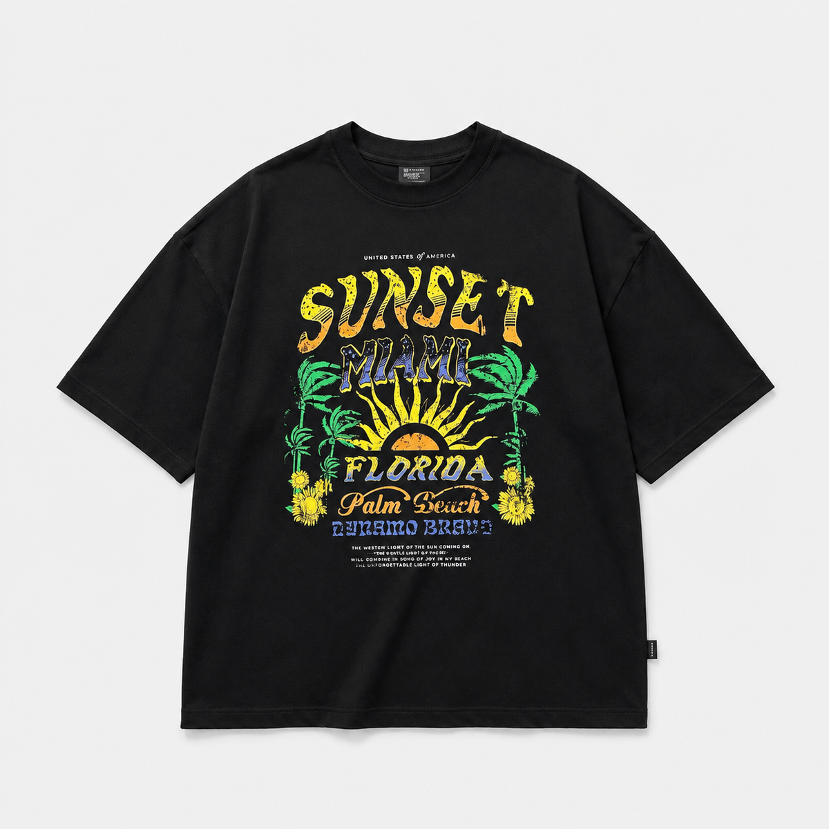 CAMISETA OVERSIZE NEGRO SUNSET