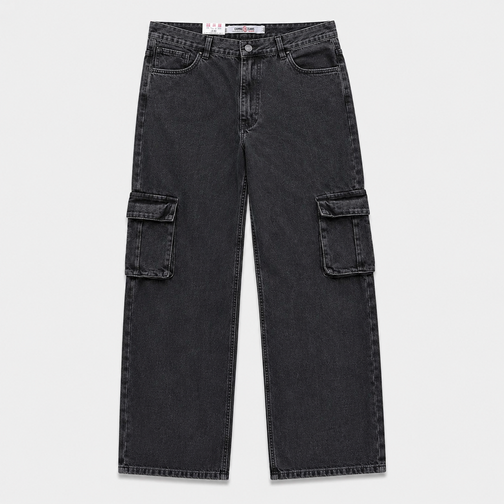 JEANS CARGO-2 GRIS